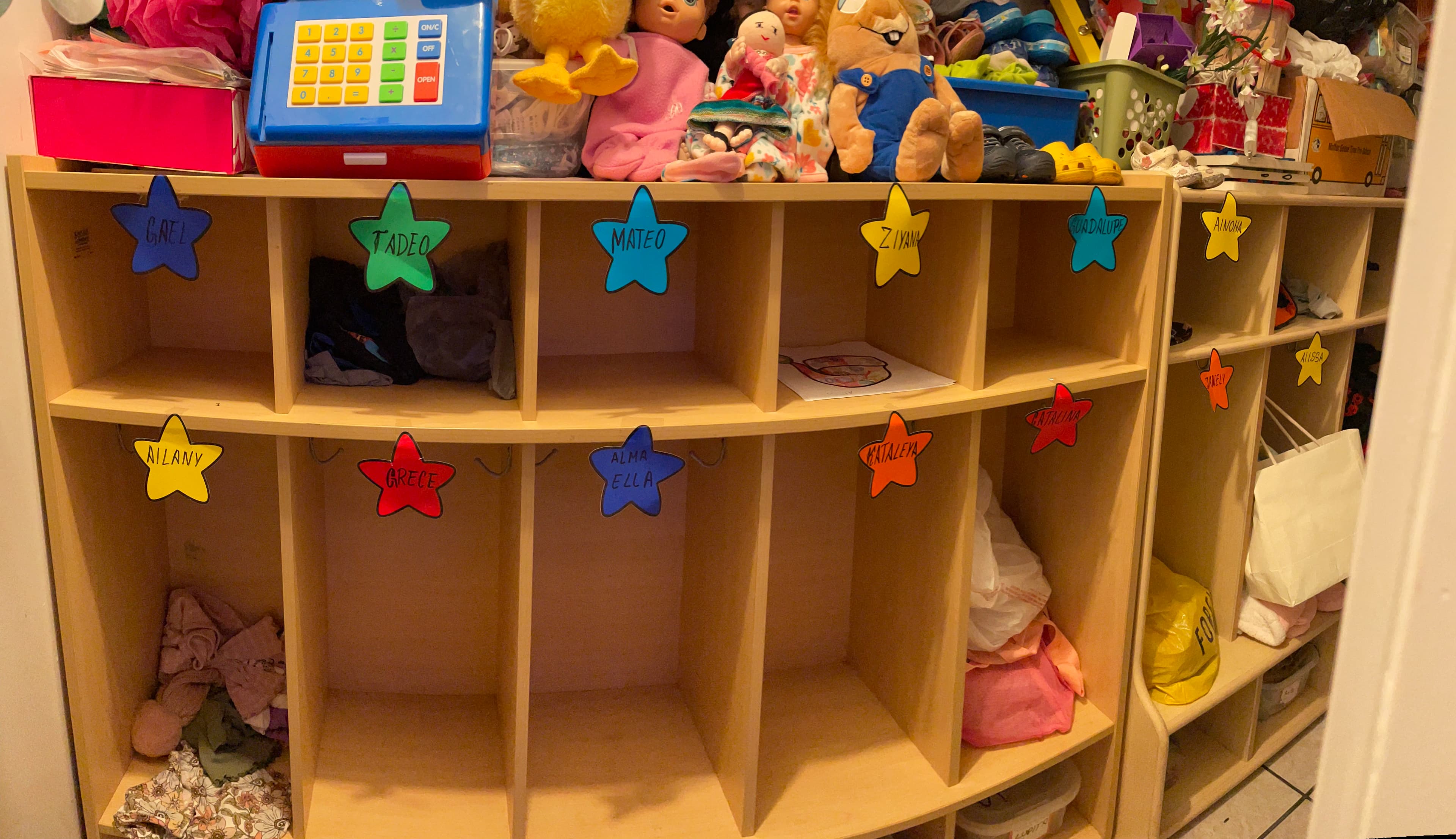Daycare Closet with Supplies